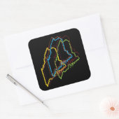 Blütenstand Quadratischer Aufkleber (Umschlag)