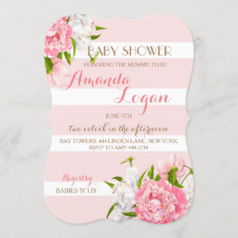 Blütenstaub Peonie Babydusche Einladungen