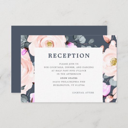 Blütenstaub und rauchiger Empfang Begleitkarte (Vorne/Hinten)