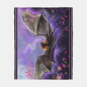 Blütenstaub und Stardust Flughund Fleecedecke (Vorderseite)