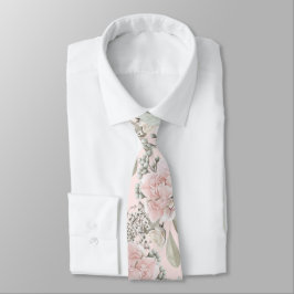 Blütenstaubige Rose boho Trauzeuge Geschenk Krawatte
