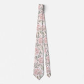 Blütenstaubige Rose boho Trauzeuge Geschenk Krawatte (Vorderseite)