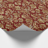 Blütenstaubmuster aus Glitzer, Gold und Weiß Geschenkpapier (Ecke)