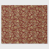 Blütenstaubmuster aus Glitzer, Gold und Weiß Geschenkpapier (Flach)