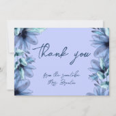 Blütenstaubviolett Dankeskarte (Vorderseite)