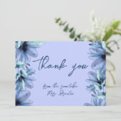 Blütenstaubviolett Dankeskarte (Stehend Vorderseite)