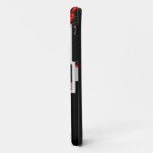 Blütenstaubvorlage rot und schwarz Case-Mate iPhone hülle (Hinten/Links)