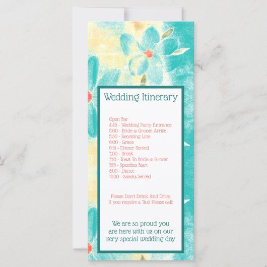 Blütenstoff mit Aquamarin (Vorderseite)