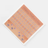 Blütenstoff mit Gemustert Serviette (Ecke)