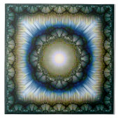 Blütenstrahlmuster Fliese (Vorderseite)