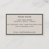 Blütenstrauch mit Grenz-Visitenkarte Visitenkarte (Rückseite)