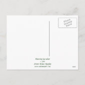 Blütensukkulatur Feiertagspostkarte (Rückseite)