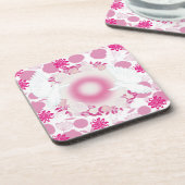 Blütentaube Getränkeuntersetzer (Linke Seite)