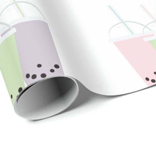 Blütentee Geschenkpapier (Rolleneckpunkt)