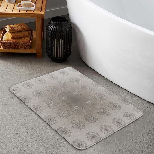 Blütentextilien am Sandstrand gemusterte Kunst Badematte