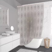 Blütentextilien am Sandstrand gemusterte Kunst Duschvorhang