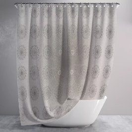 Blütentextilien am Sandstrand gemusterte Kunst Duschvorhang