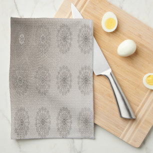 Blütentextilien am Sandstrand gemusterte Kunst Geschirrtuch