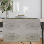 Blütentextilien am Sandstrand gemusterte Kunst Großer Tischläufer