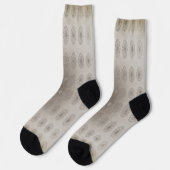 Blütentextilien am Sandstrand gemusterte Kunst Socken (Linkes Detail)