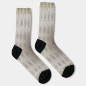 Blütentextilien am Sandstrand gemusterte Kunst Socken (Rechts)