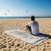 Blütentextilien am Sandstrand gemusterte Kunst Strandtuch