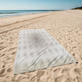 Blütentextilien am Sandstrand gemusterte Kunst Strandtuch