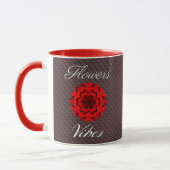 Blütentrend "flowers vibes" mit roter Blüte Tasse (Links)