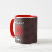 Blütentrend "flowers vibes" mit roter Blüte Tasse (Vorderseite Links)