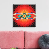 Blütenüberzogene Canvas Leinwanddruck (Insitu (Wohnzimmer))