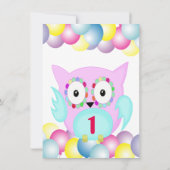 Blütenuhu Einladung (Rückseite)