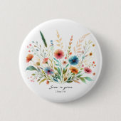 Blütenwachstum in Grace Button (Vorderseite)
