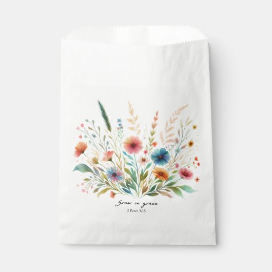 Blütenwachstum in Grace Geschenktütchen (Vorderseite)