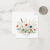 Blütenwachstum in Grace Mitteilungskarte (Vorderseite/Rückseite Beispiel)