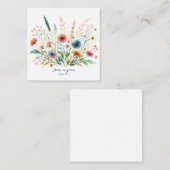 Blütenwachstum in Grace Mitteilungskarte (Vorne/Hinten)