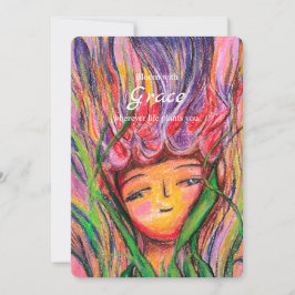 Blütenwagen mit Grace - pastelfarbenes Blumenpflas Feiertagskarte