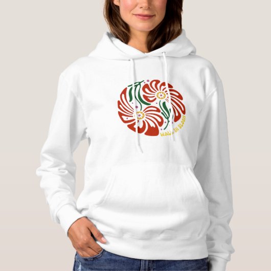 Blütenwanderung Hoodie (Vorderseite)