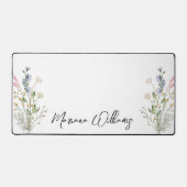 Blütenweiden in Aquarellfarben personalisiert Schreibtischunterlage (Vorderseite)