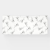 Blütenweiß, Milchweiß, romanisches Vinyl-Banner Banner (Horizontal)