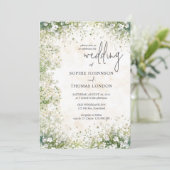 Blütenweiße Hochzeit der Anemonen Einladung (Stehend Vorderseite)