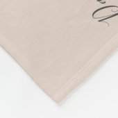 Blütenweiße Rose Blumenschreiben Ein kleiner Meile Fleecedecke (Ecke)