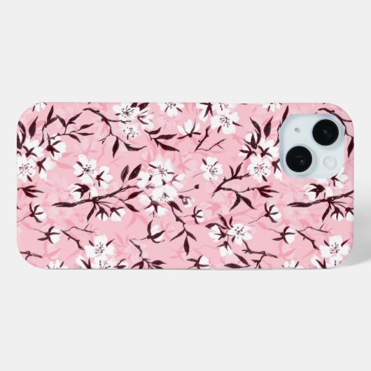 Blütenweißkirsche Case-Mate iPhone Hülle (Rückseite (Horizontal))