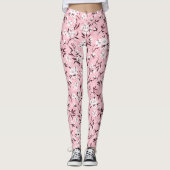 Blütenweißkirsche Leggings (Vorderseite)