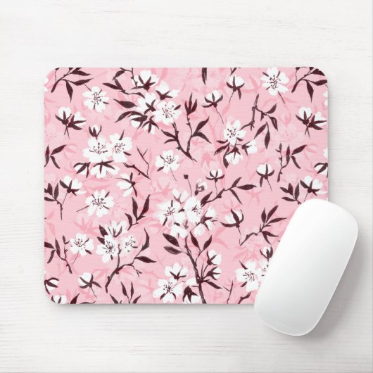 Blütenweißkirsche Mousepad (Mit Mouse)