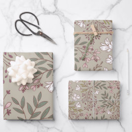 Blütenwiese Träume Wildblumen Botanikprodukte Geschenkpapier Set