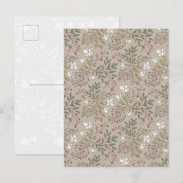 Blütenwiese Träume Wildblumen Botanische Kunst Postkarte