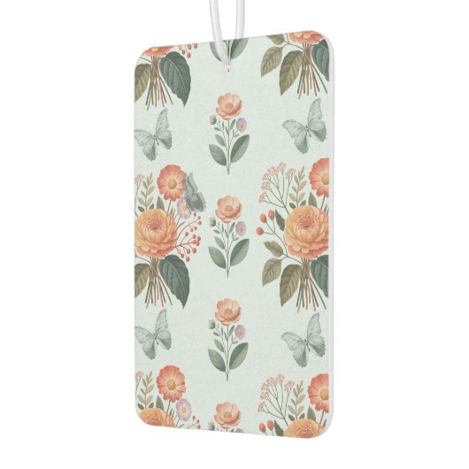 Blütenzauber mit Schmetterlingsflügeln Autolufterfrischer (Links)