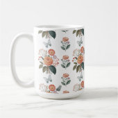 Blütenzauber mit Schmetterlingsflügeln Kaffeetasse (Links)