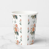 Blütenzauber mit Schmetterlingsflügeln Pappbecher (Rechts)