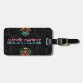 Blütenzucker Glitzer und Gold Gepäckanhänger (Vorderseite horizontal)